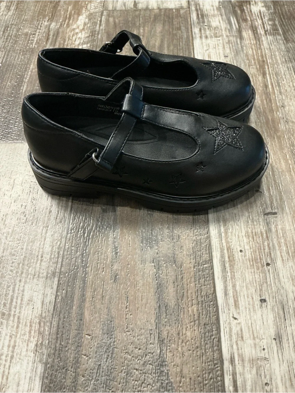 Dream Pairs Black Star Mary Jane Kids Dress Shoes Size 13